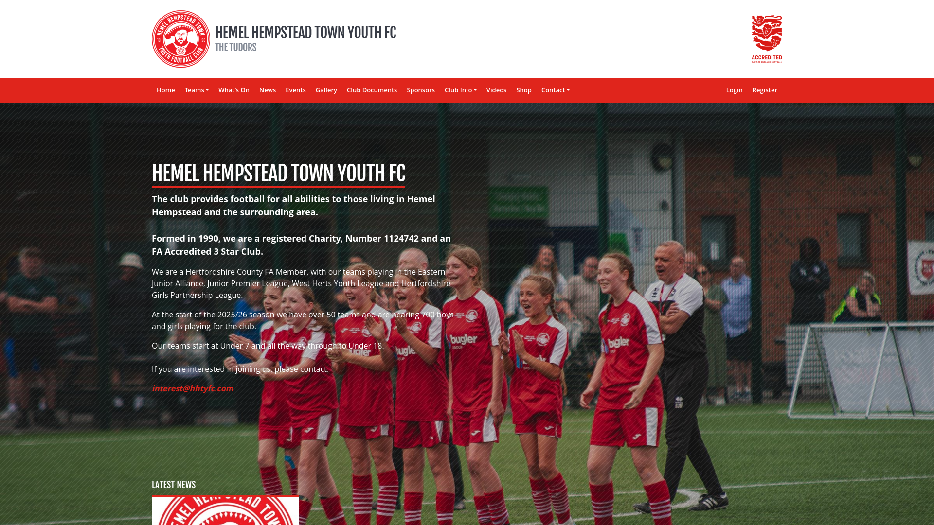 Website screenshot