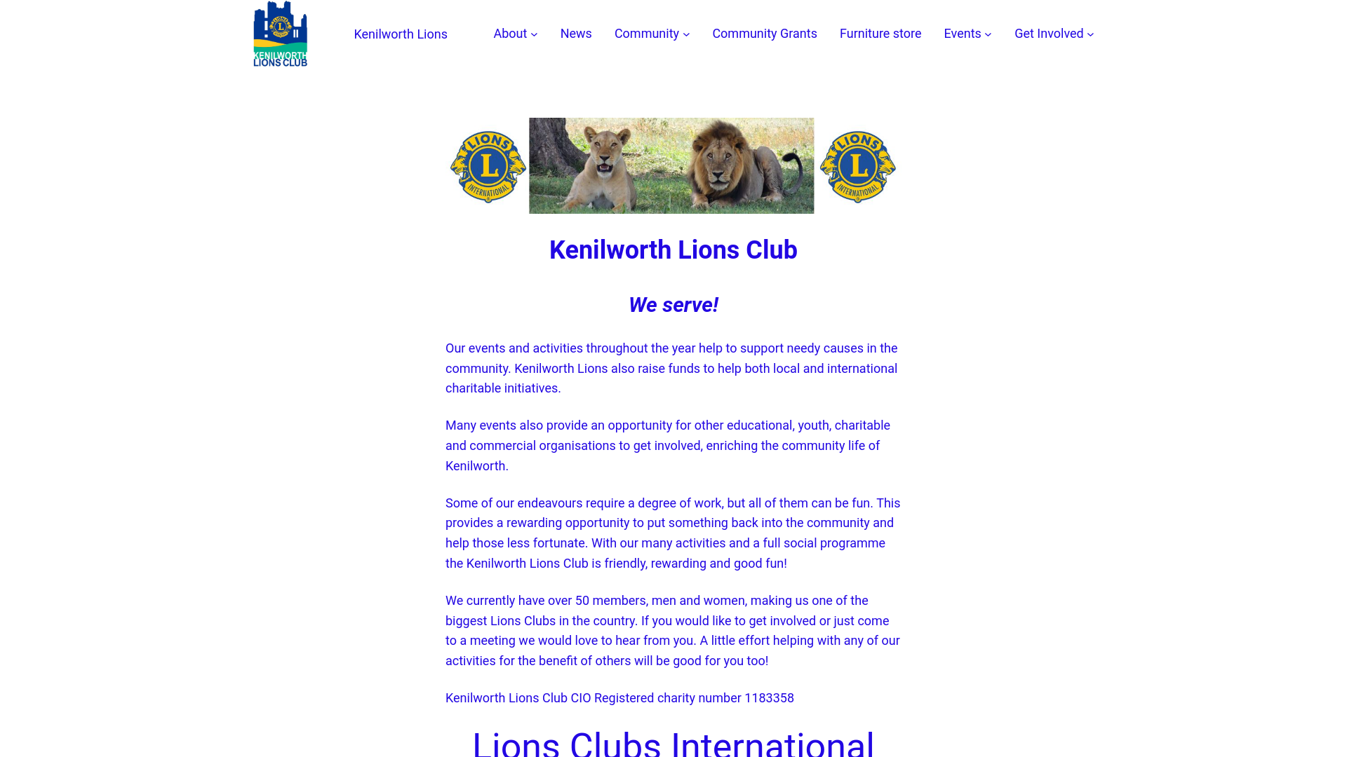 Website screenshot