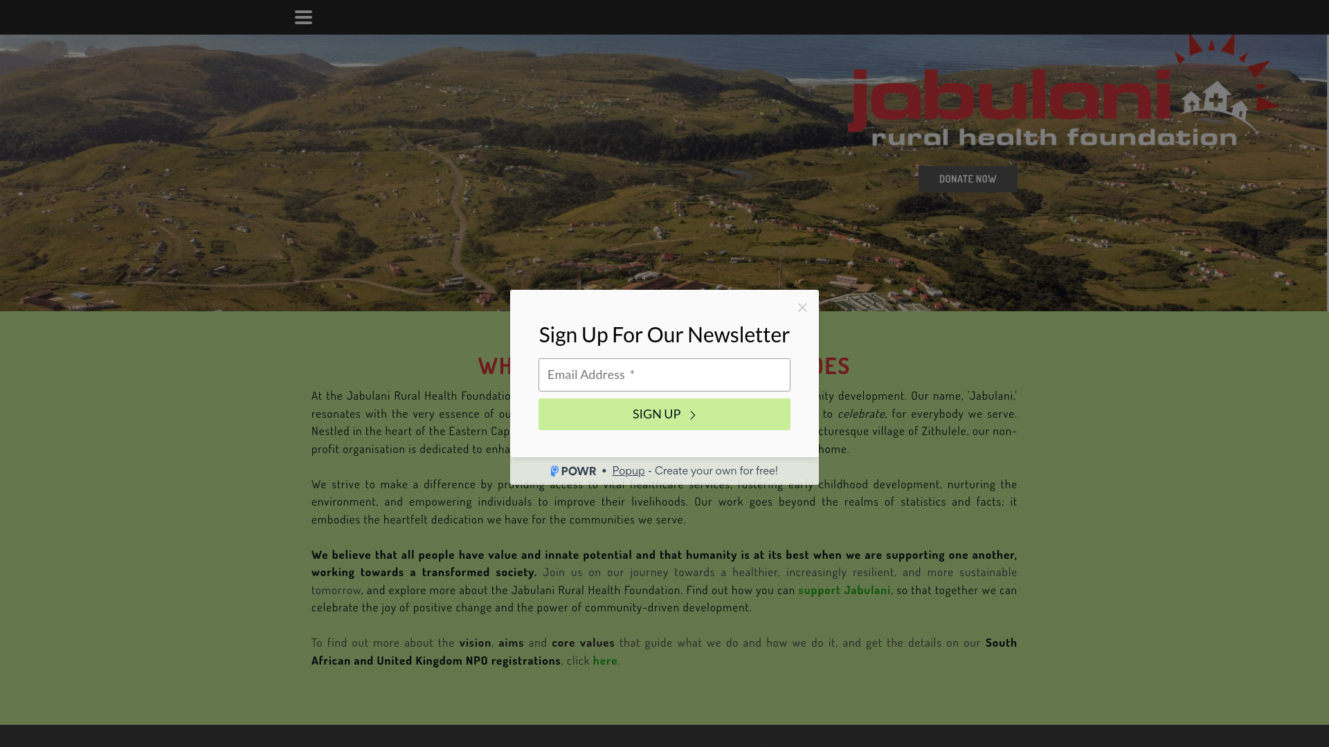 Website screenshot