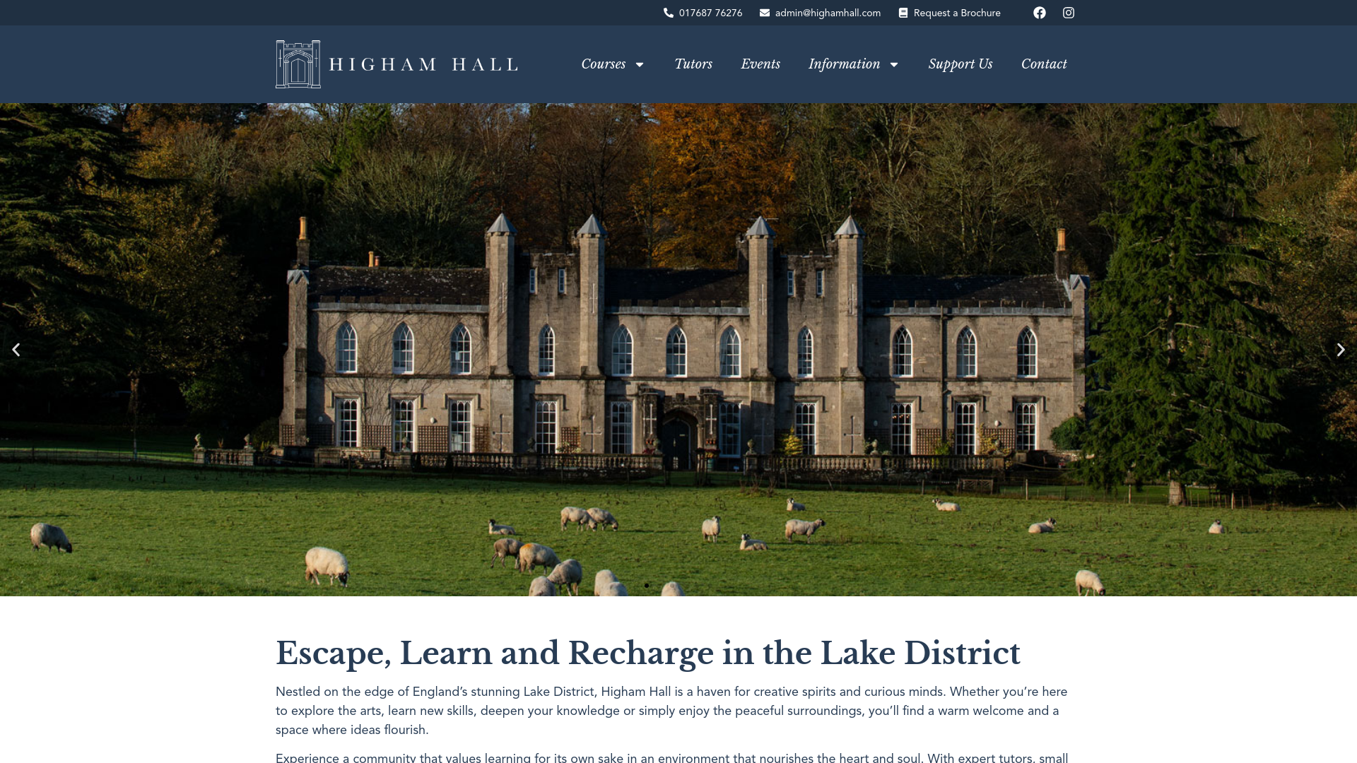 Website screenshot