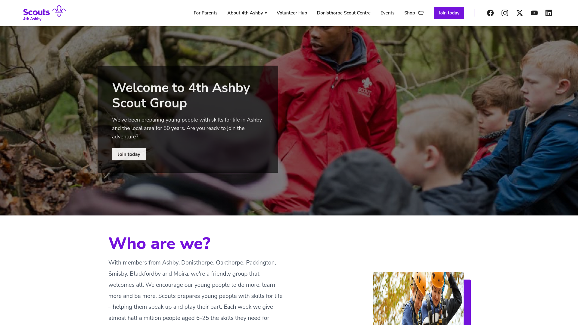 Website screenshot