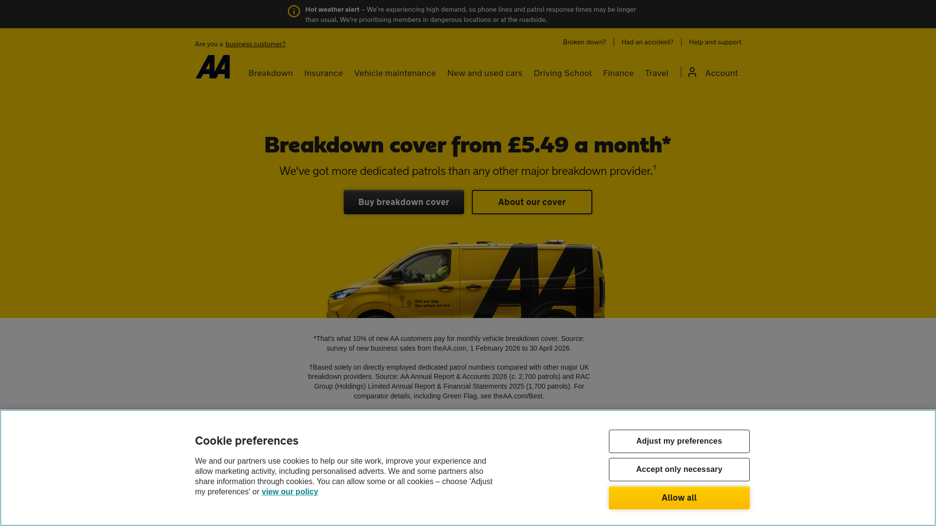 Website screenshot