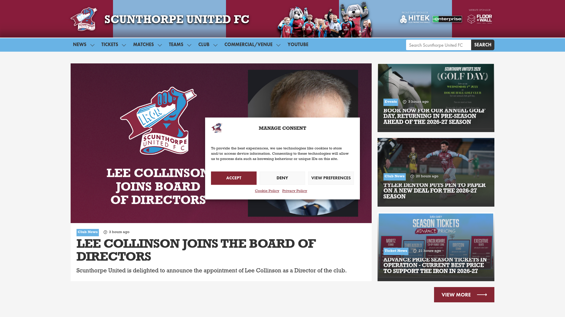 Website screenshot