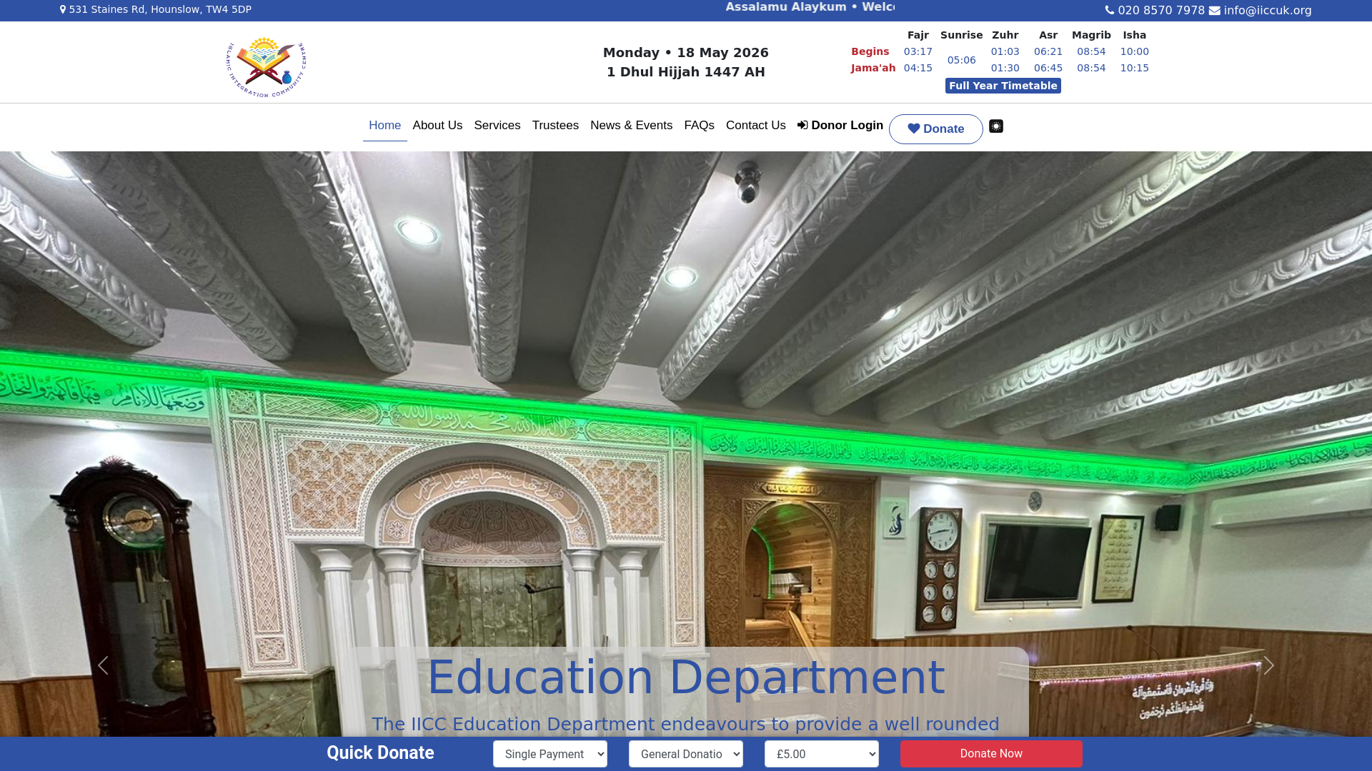 Website screenshot