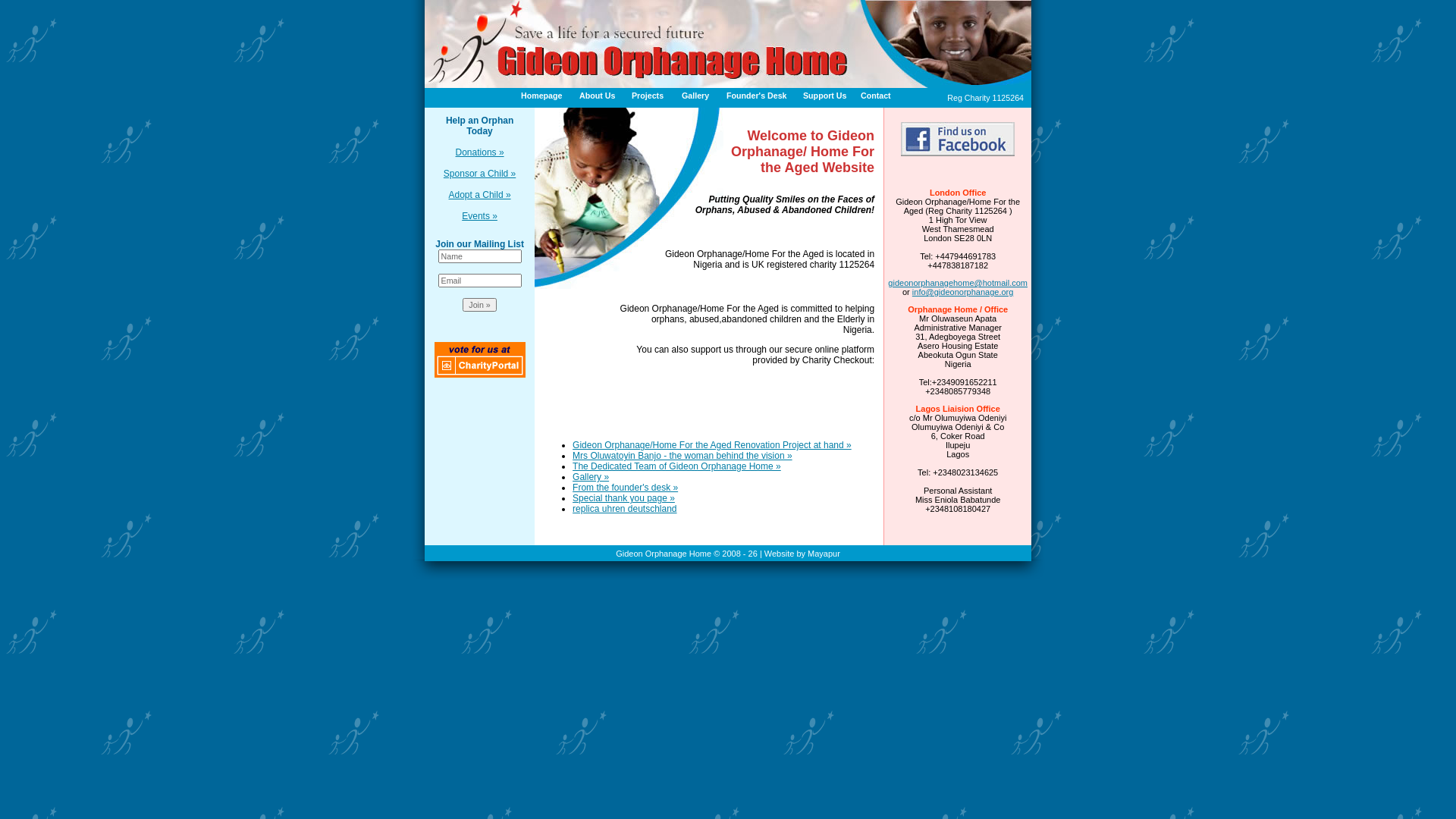 Website screenshot