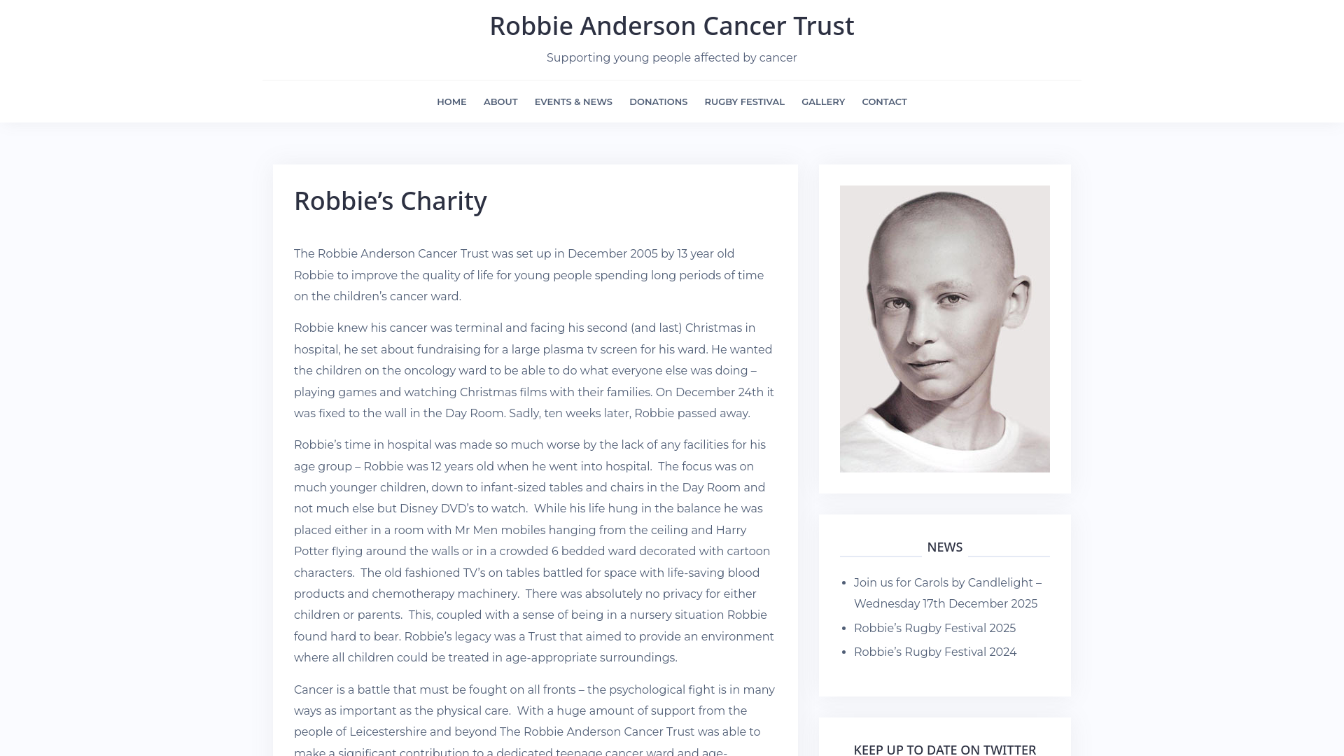 Website screenshot
