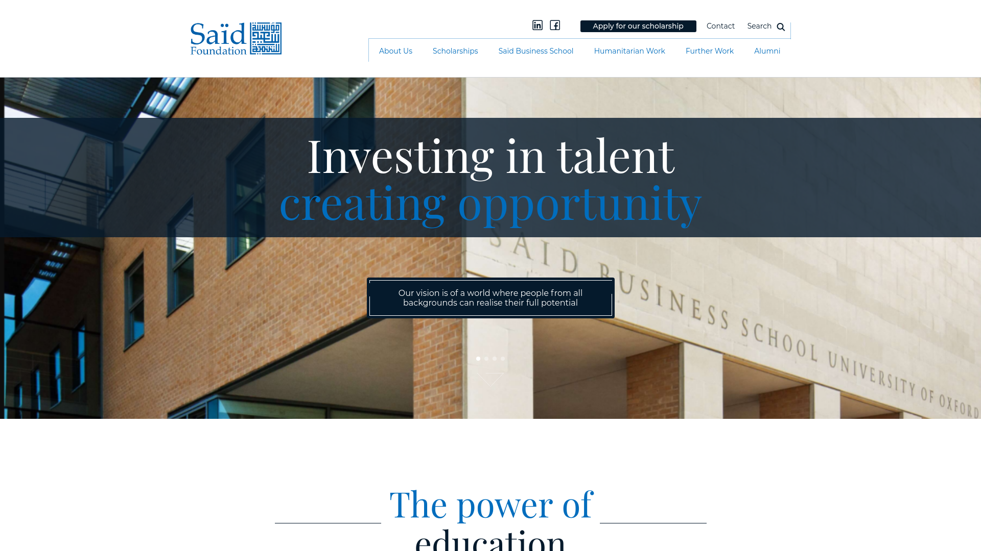 Website screenshot