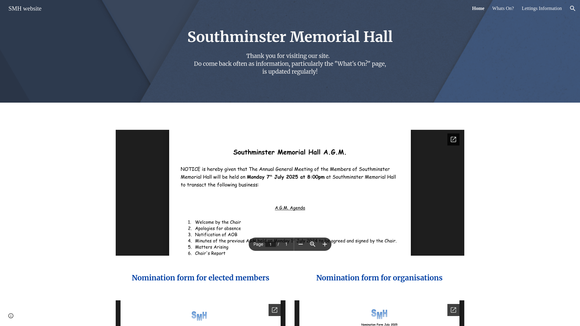 Website screenshot