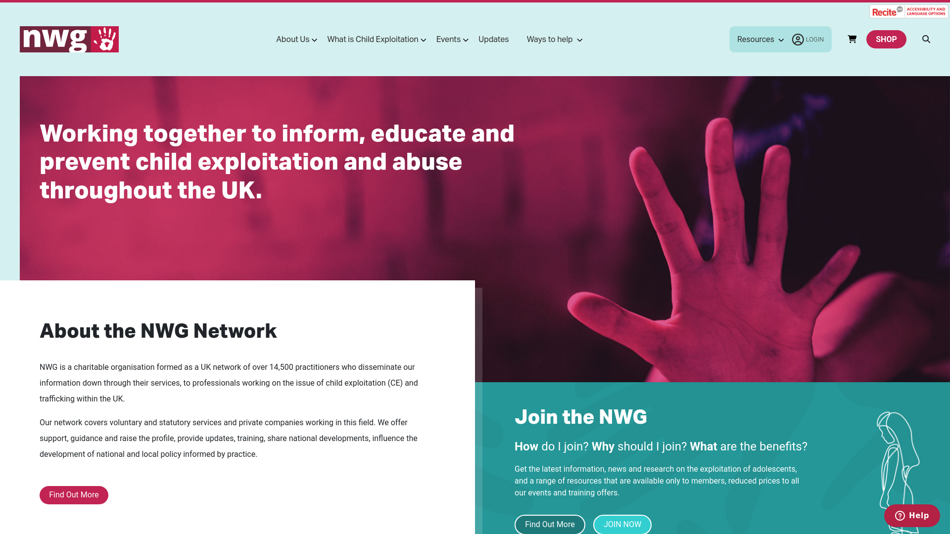 Website screenshot