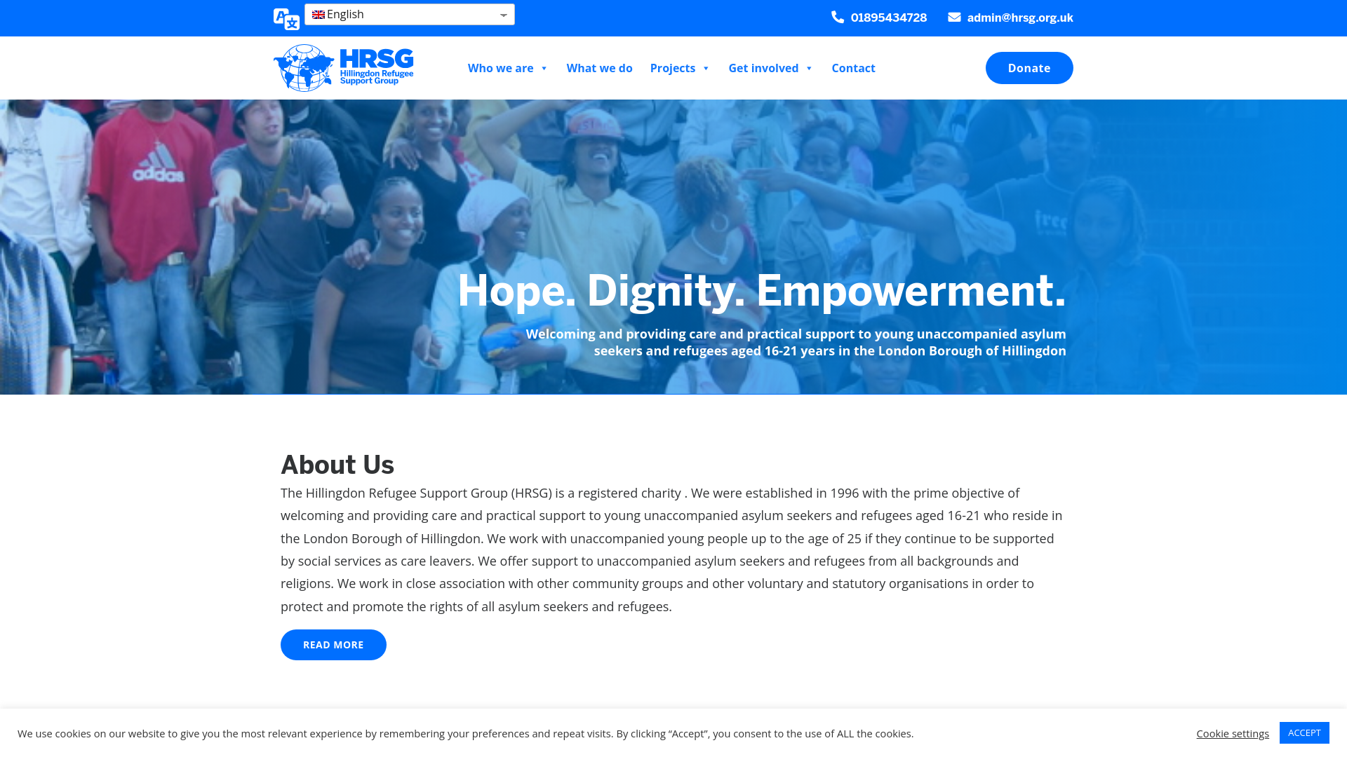 Website screenshot