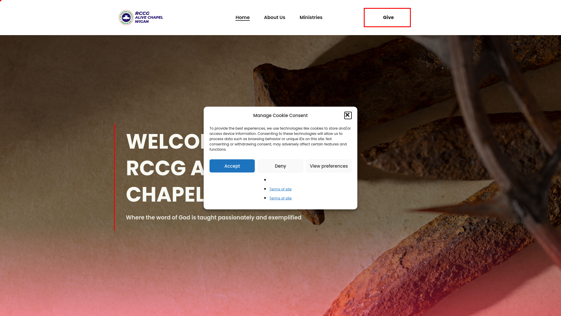 Website screenshot