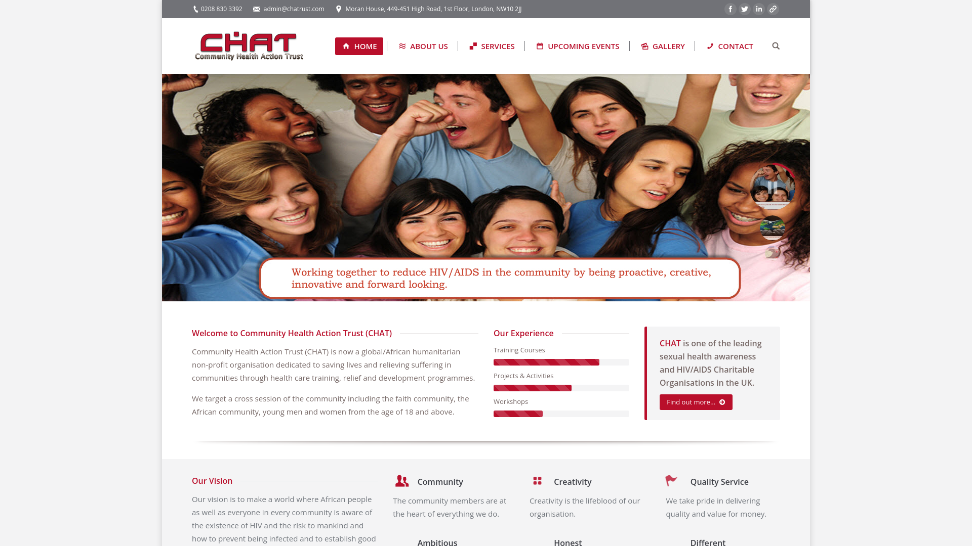 Website screenshot