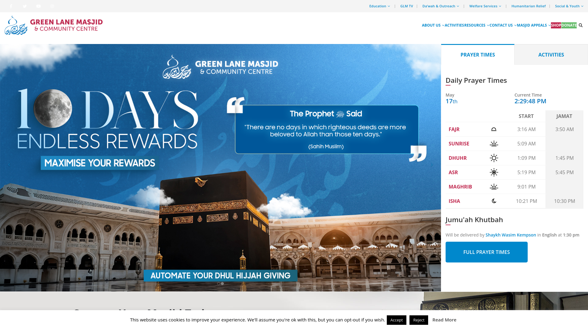 Website screenshot
