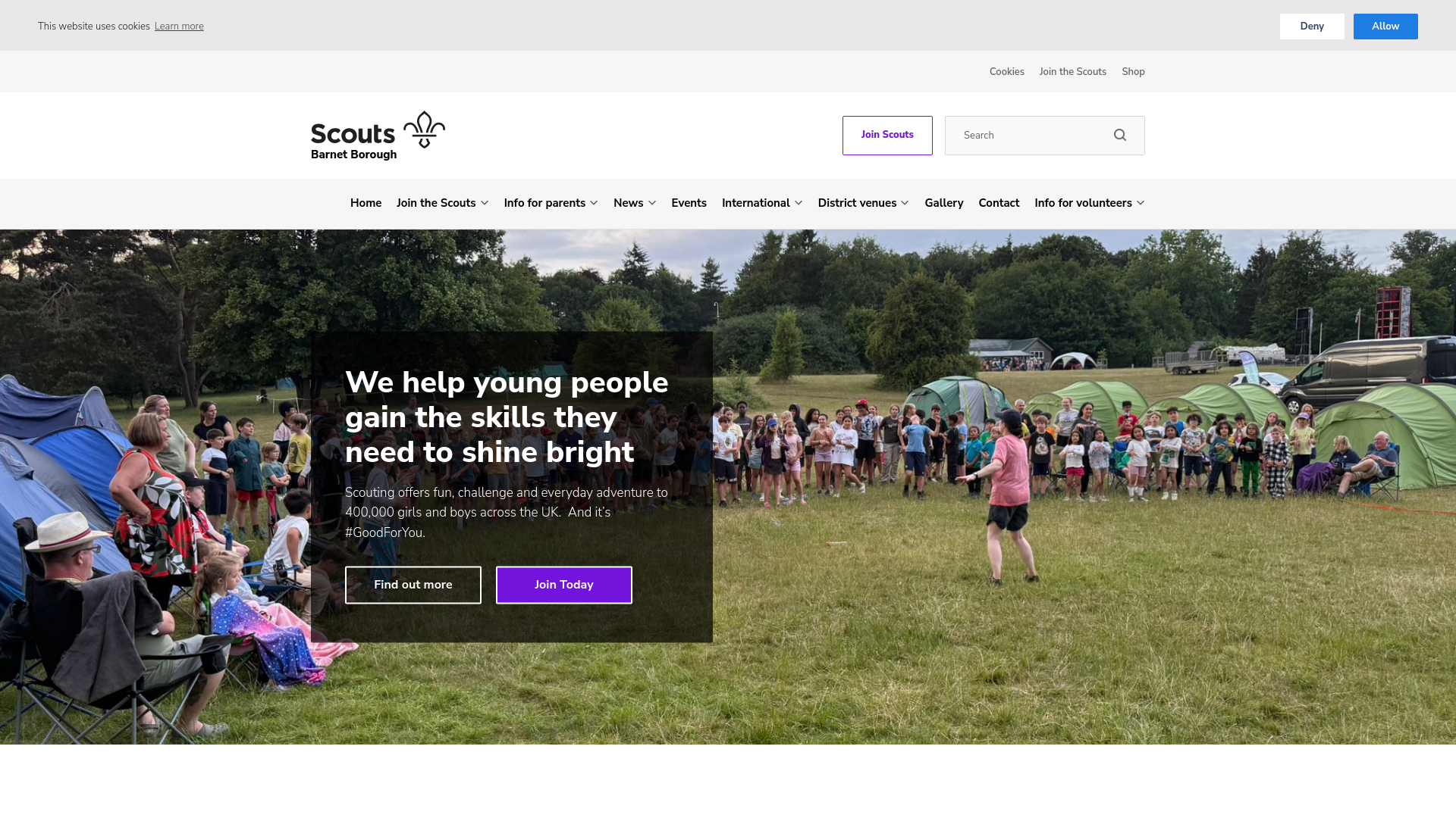 Website screenshot