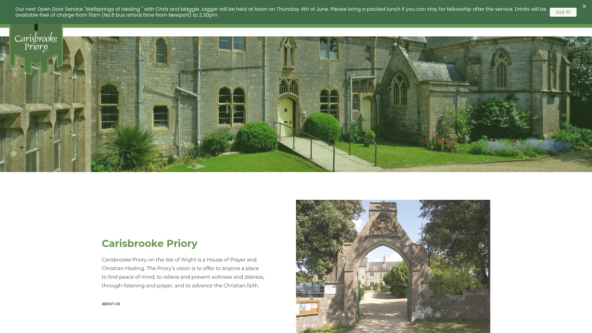 Website screenshot