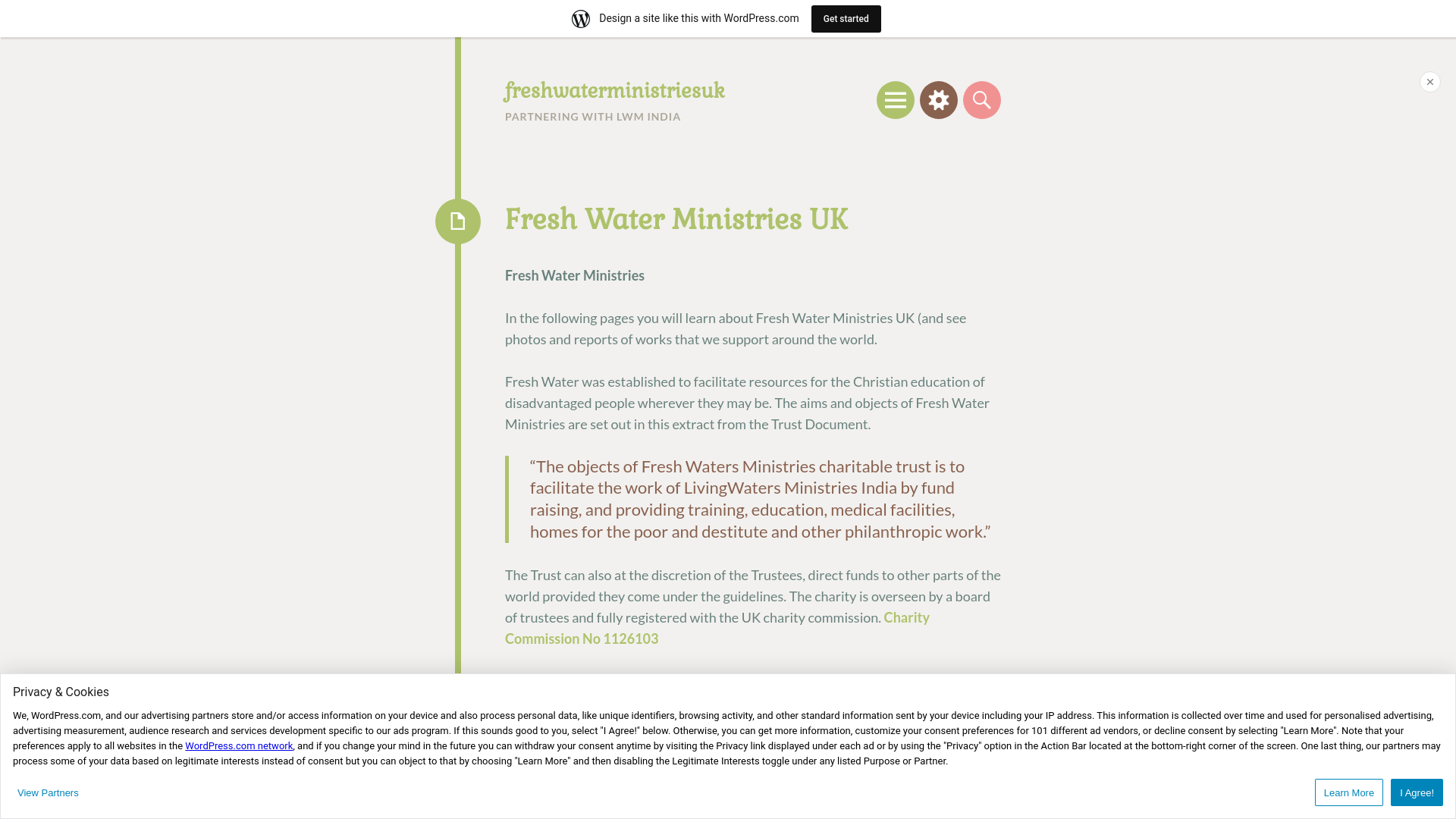 Website screenshot