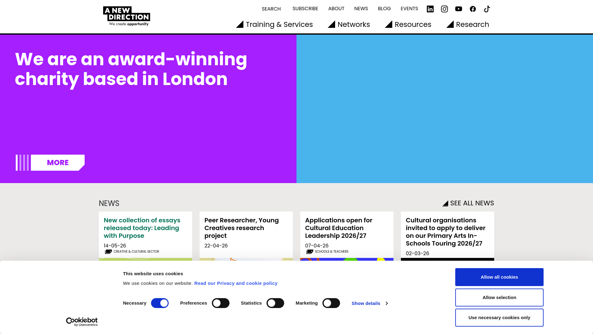 Website screenshot