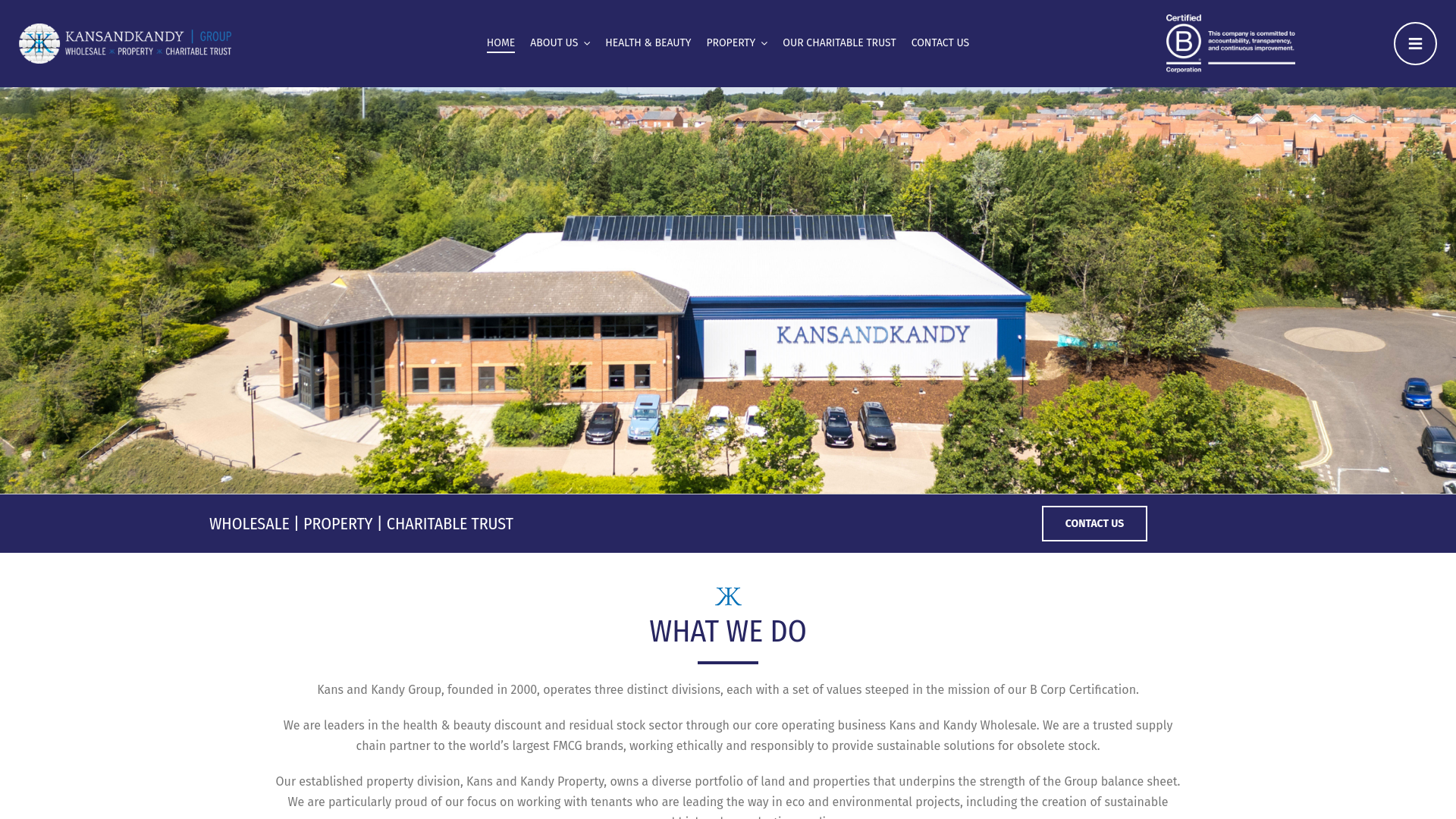 Website screenshot