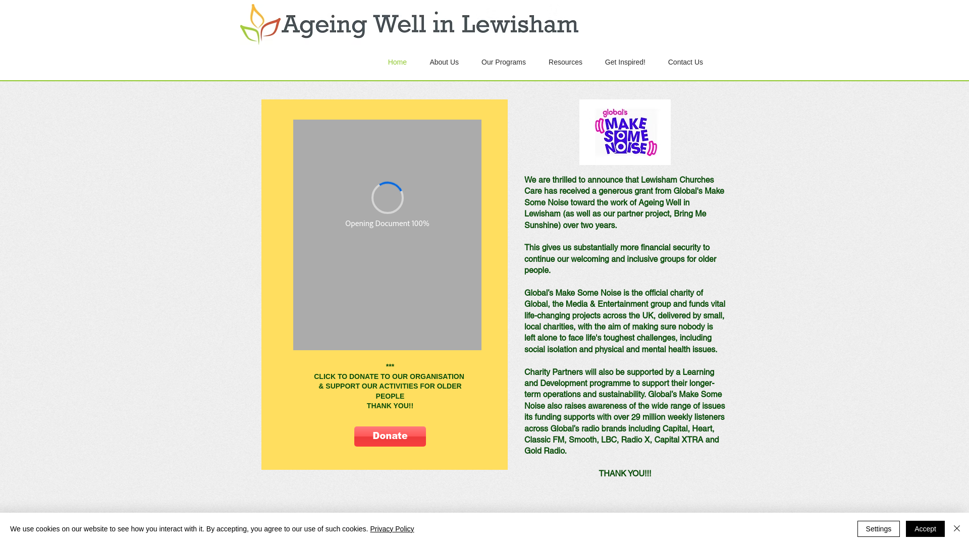 Website screenshot
