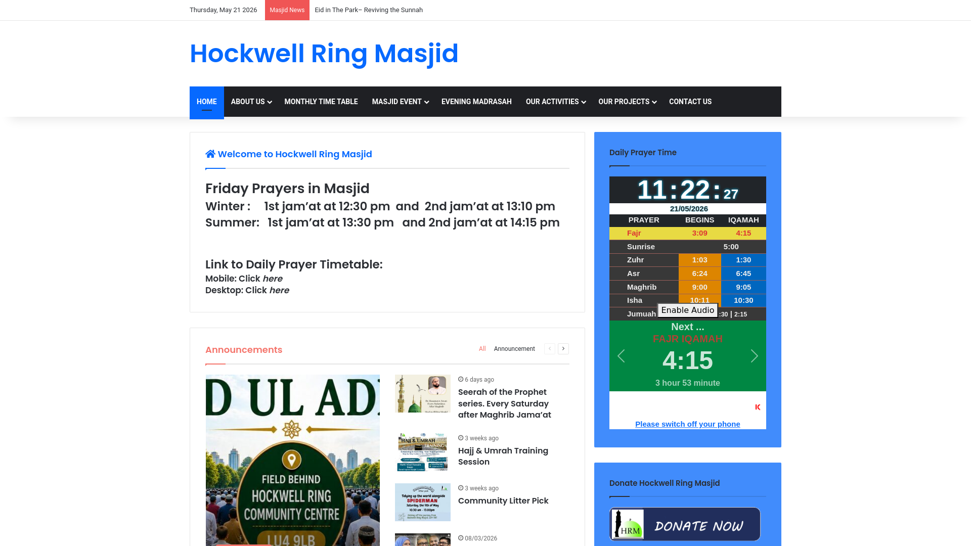 Website screenshot