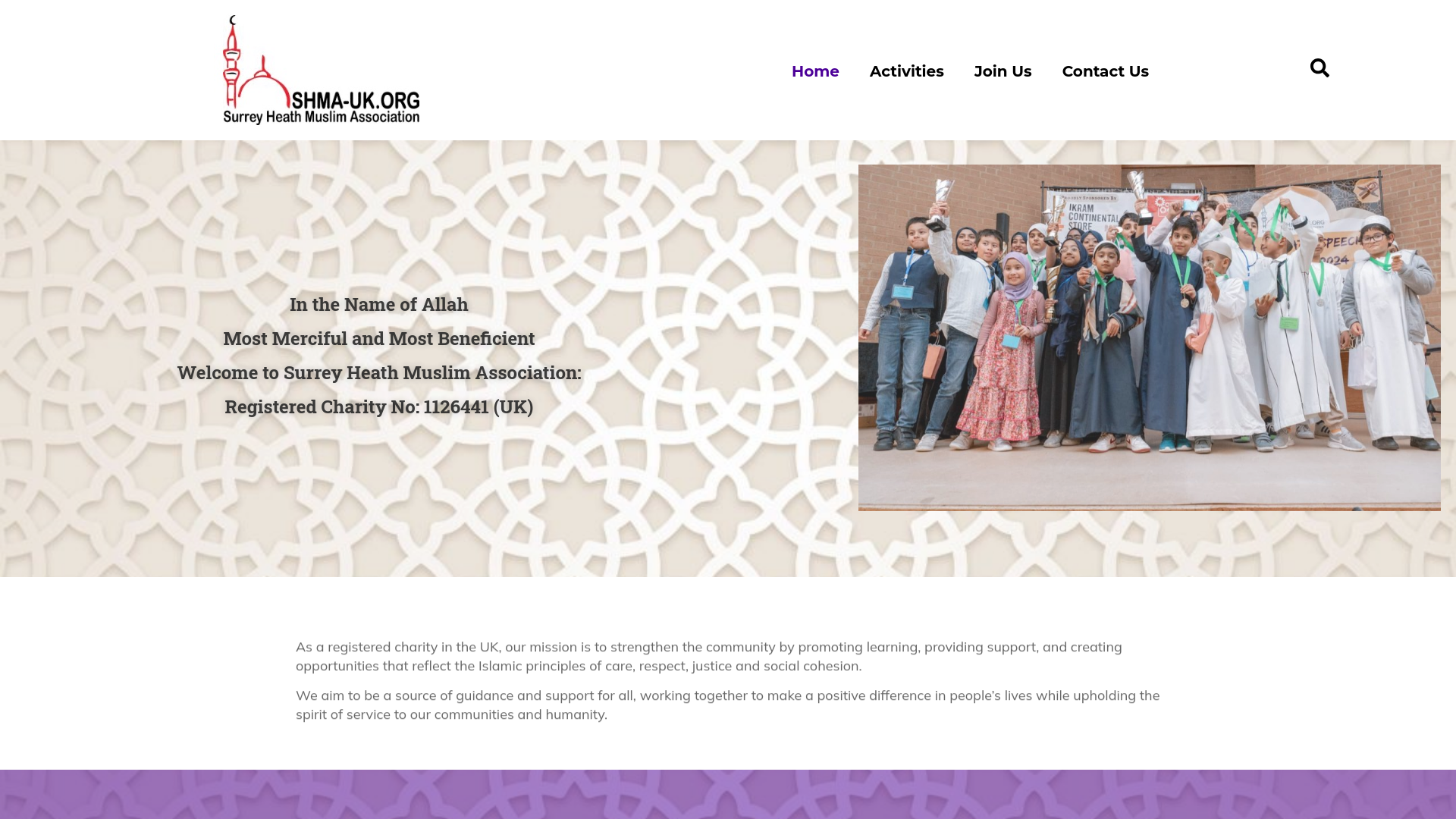 Website screenshot