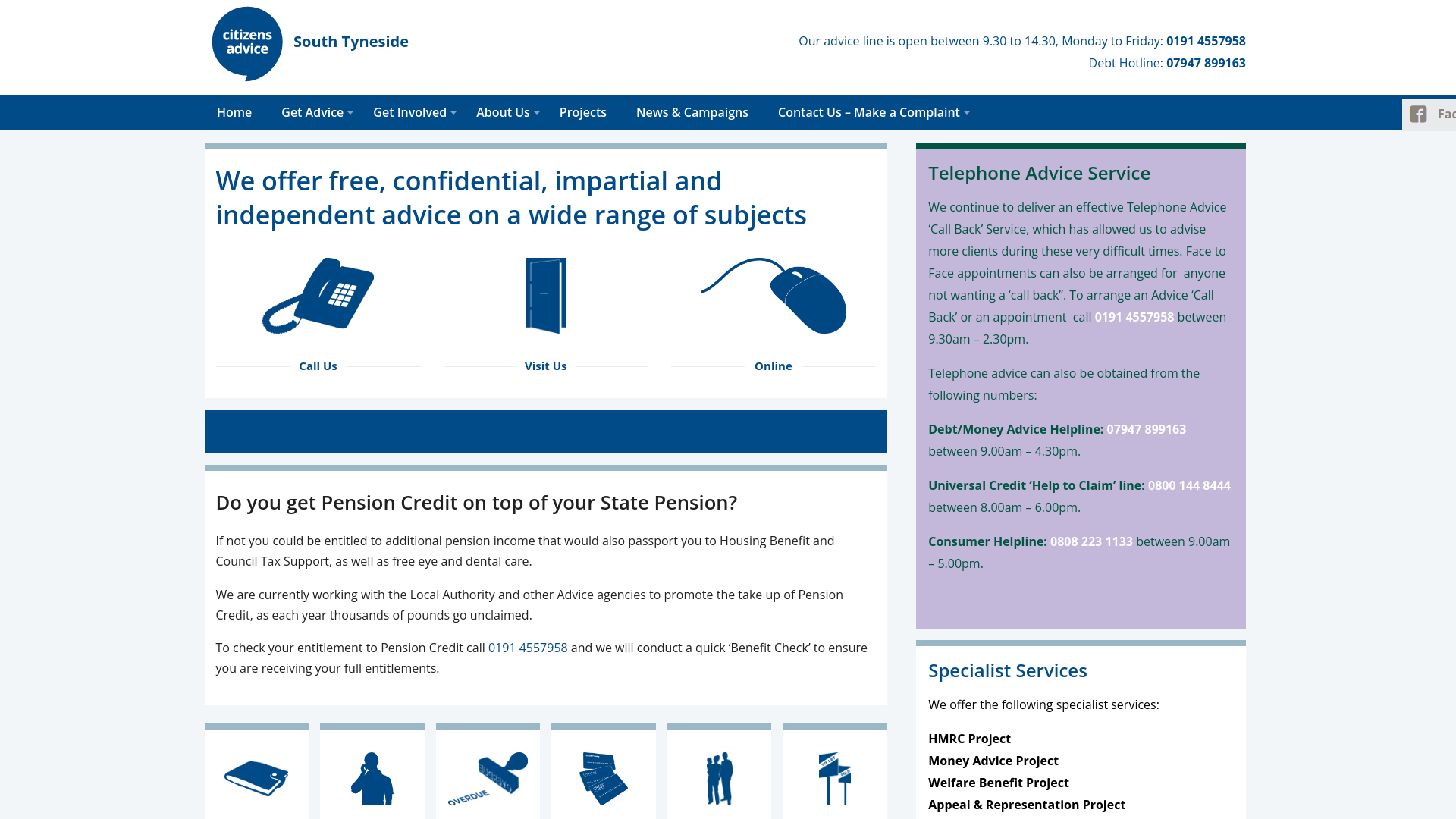 Website screenshot