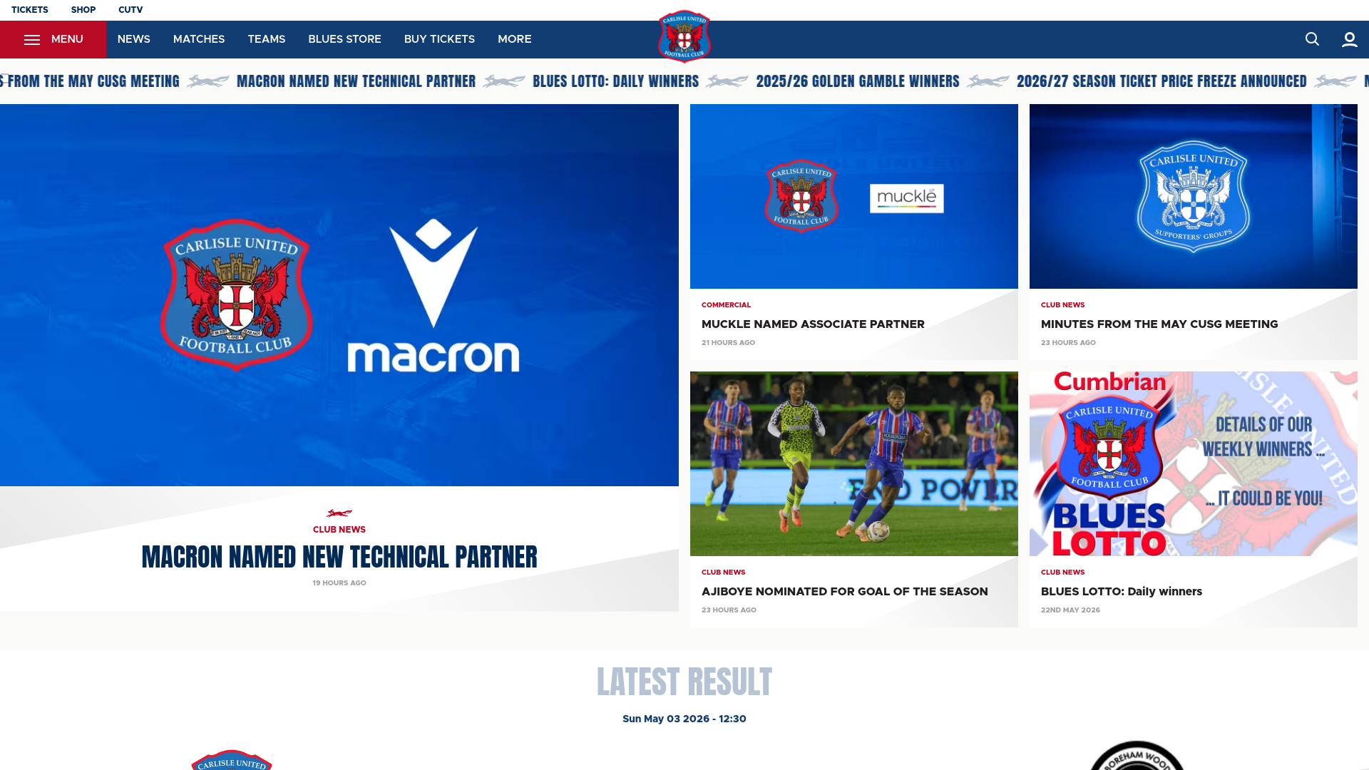 Website screenshot