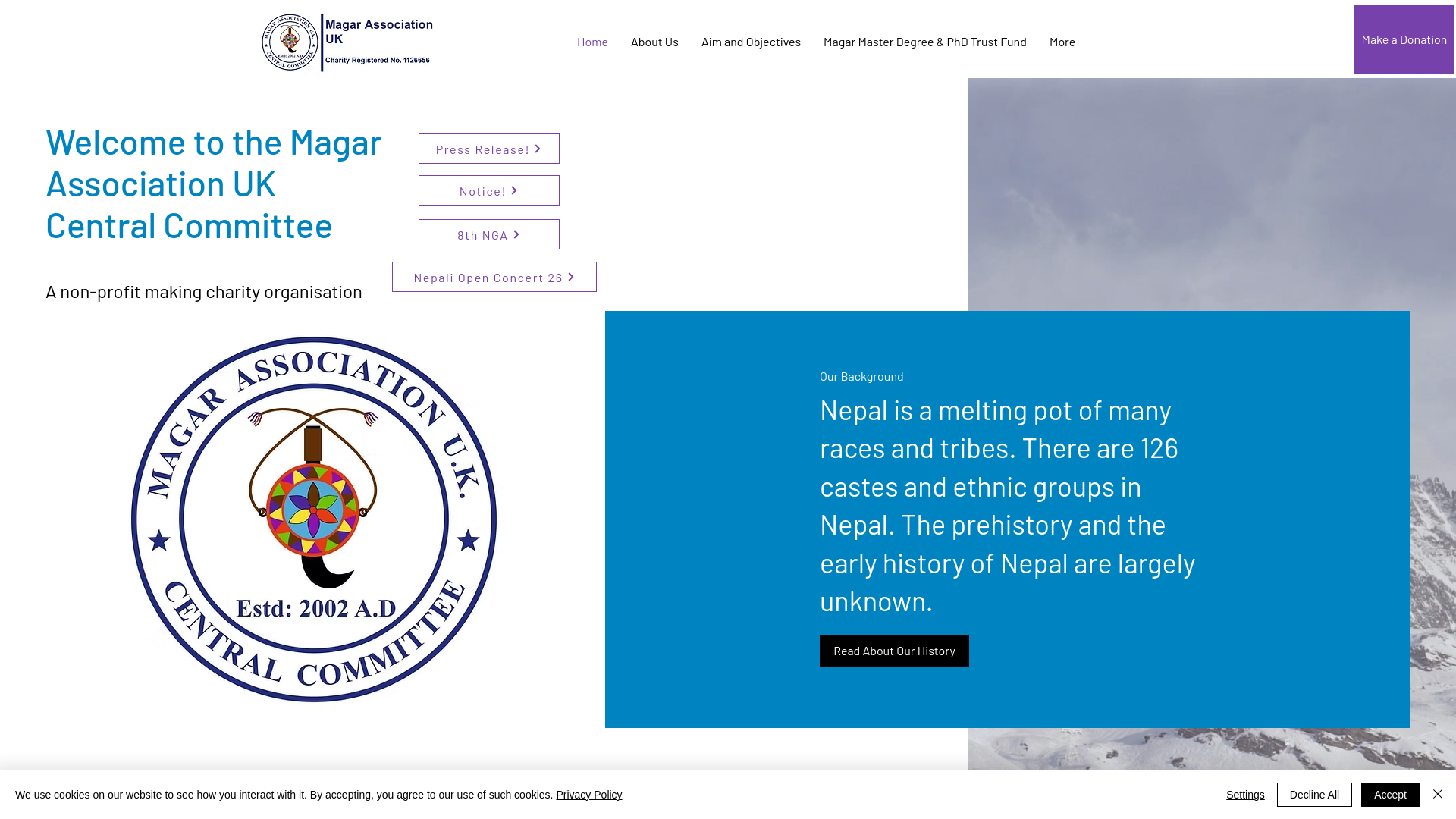 Website screenshot
