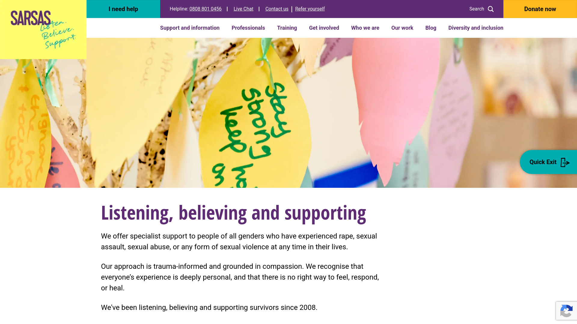 Website screenshot