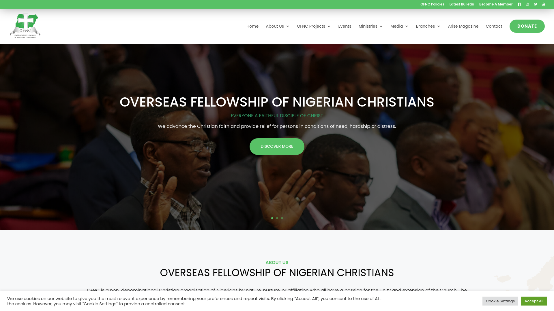 Website screenshot