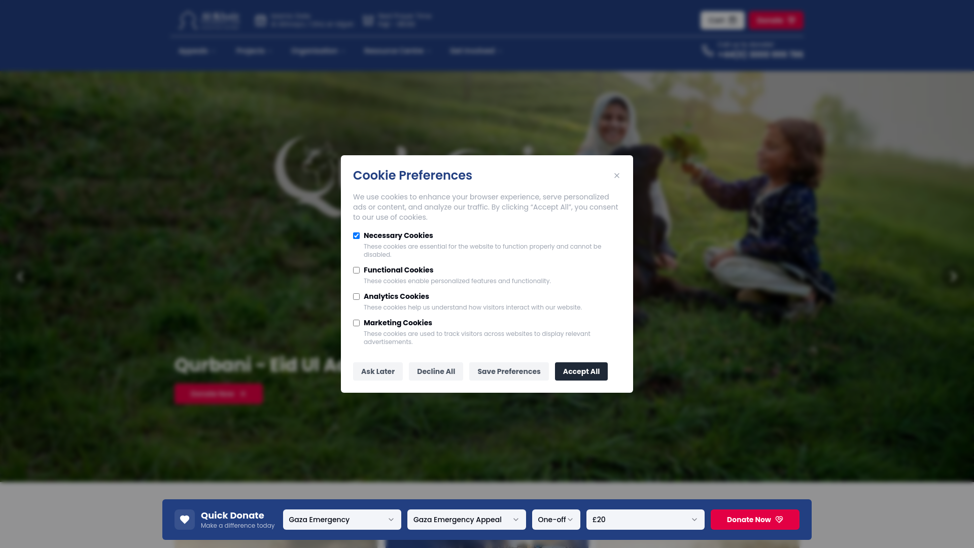 Website screenshot