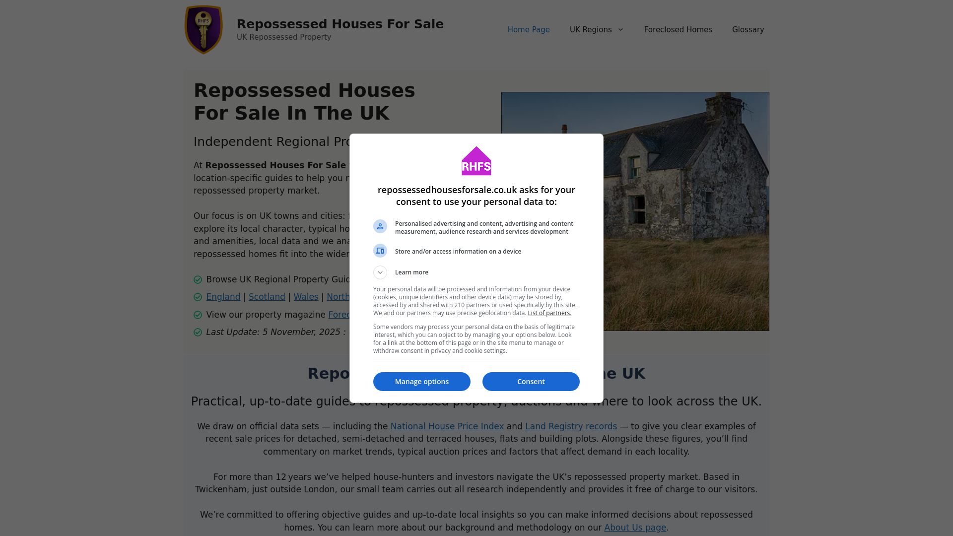 Website screenshot