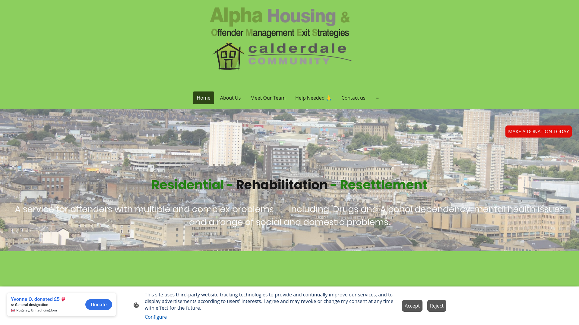Website screenshot