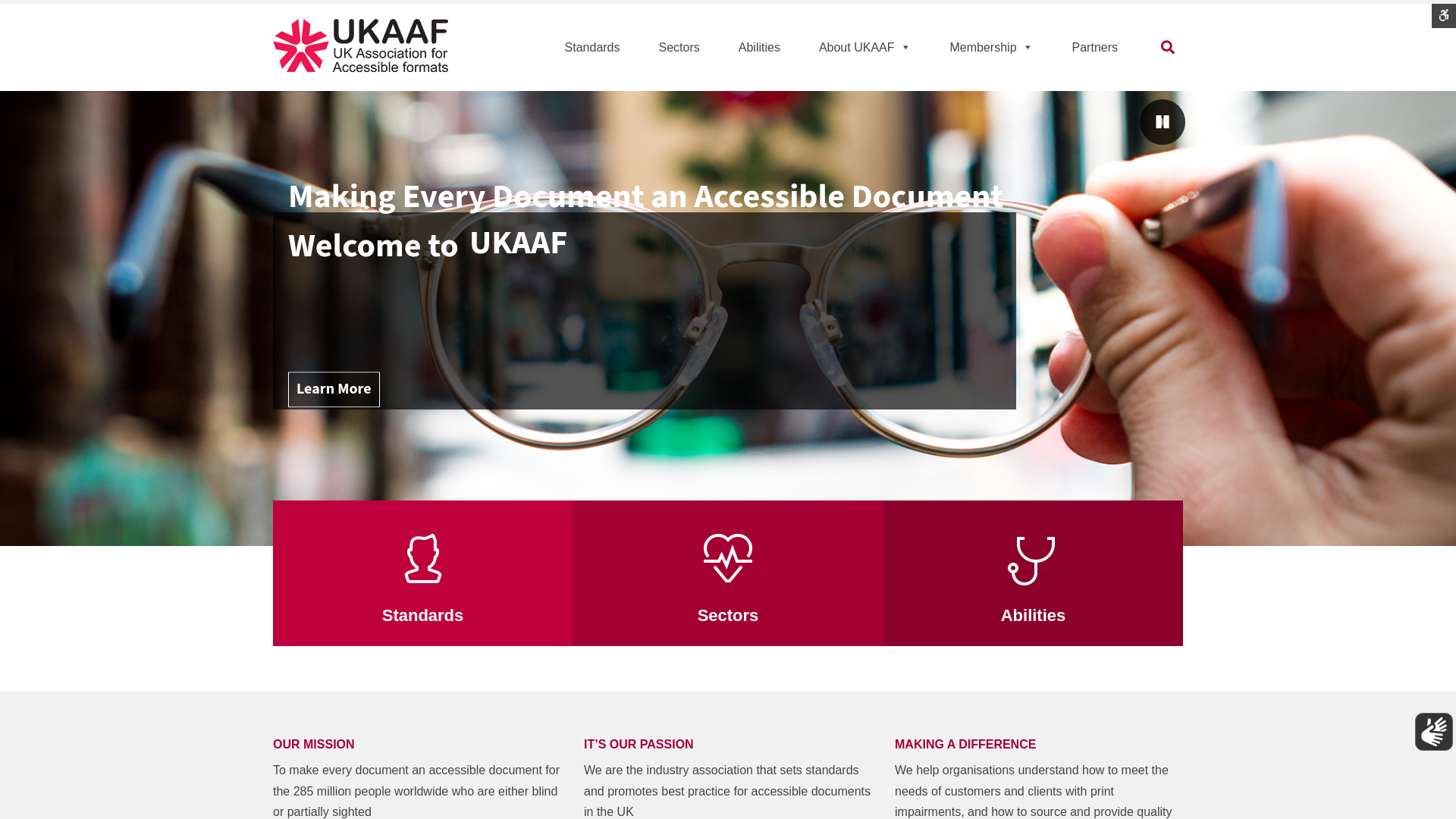 Website screenshot