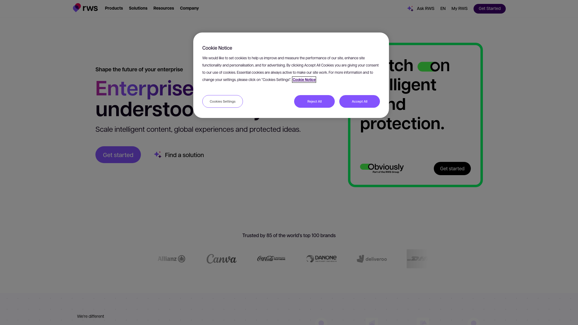 Website screenshot