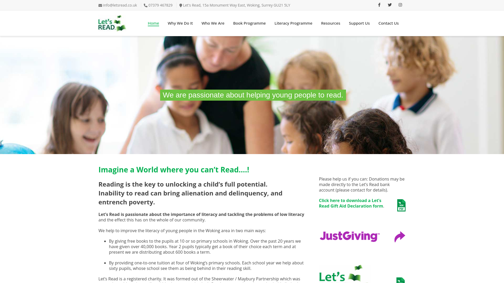 Website screenshot