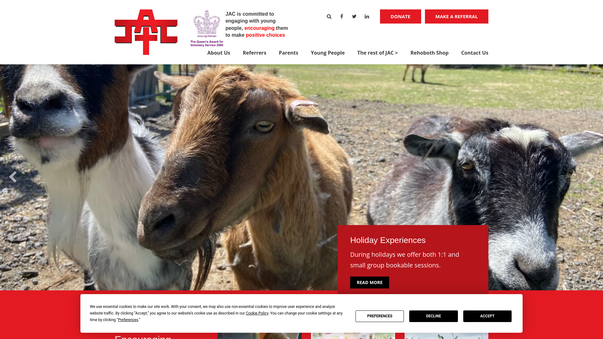 Website screenshot