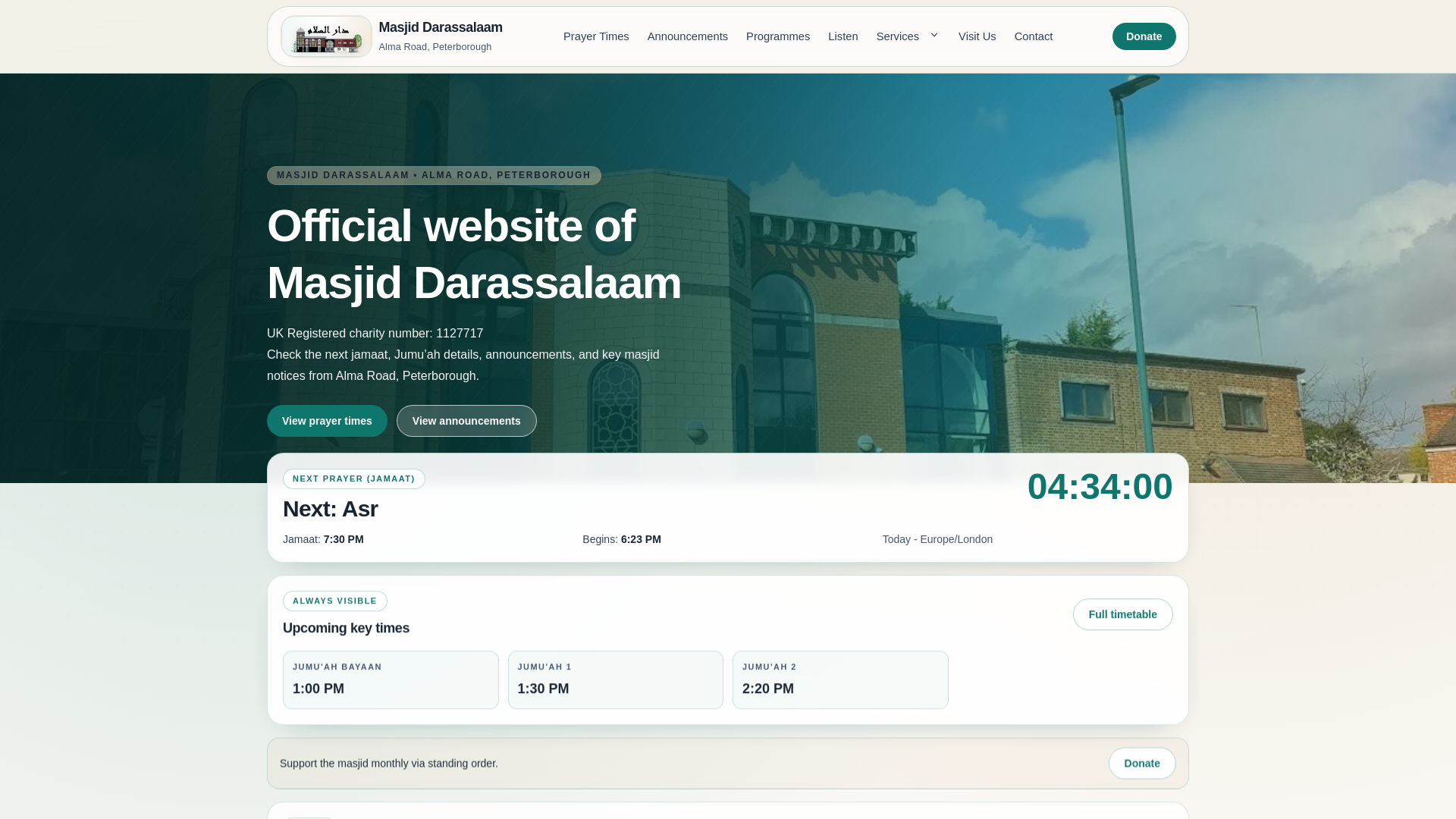 Website screenshot