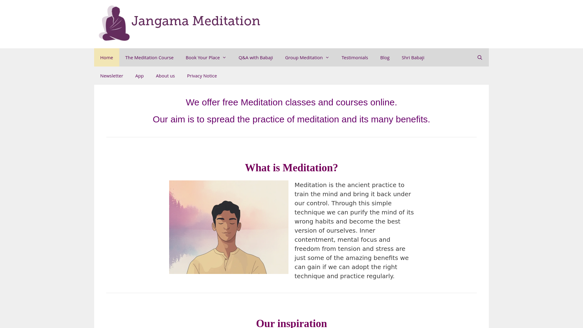 Website screenshot