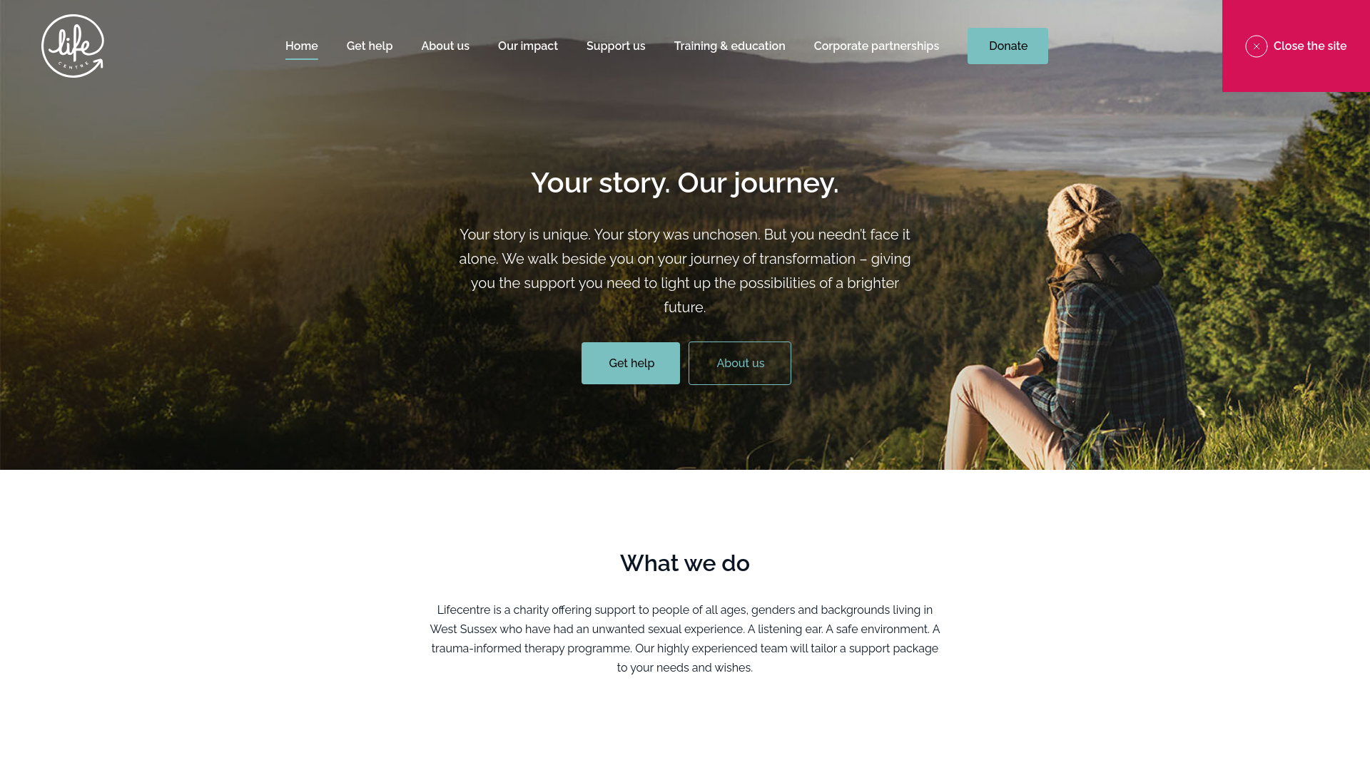 Website screenshot