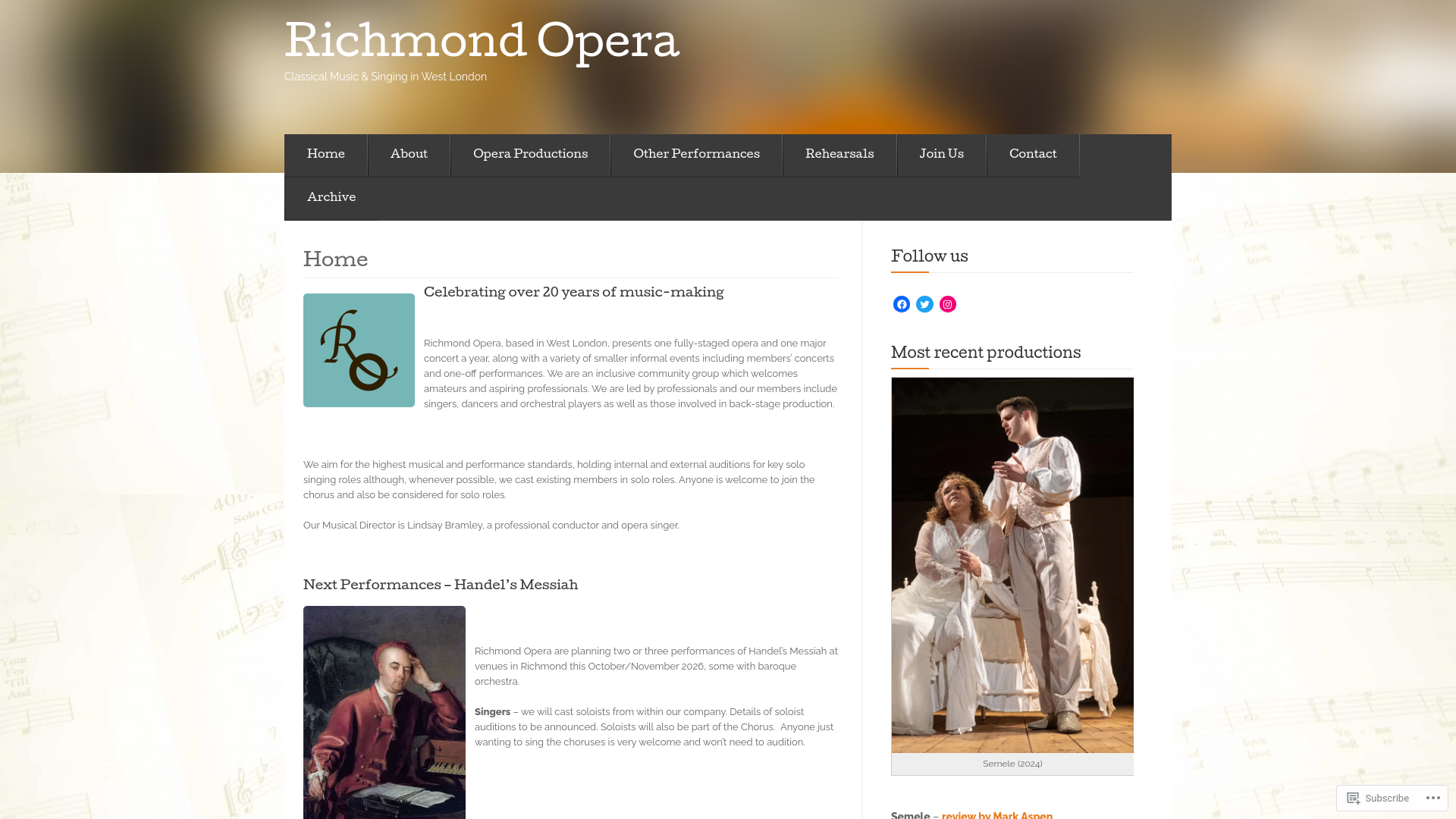 Website screenshot