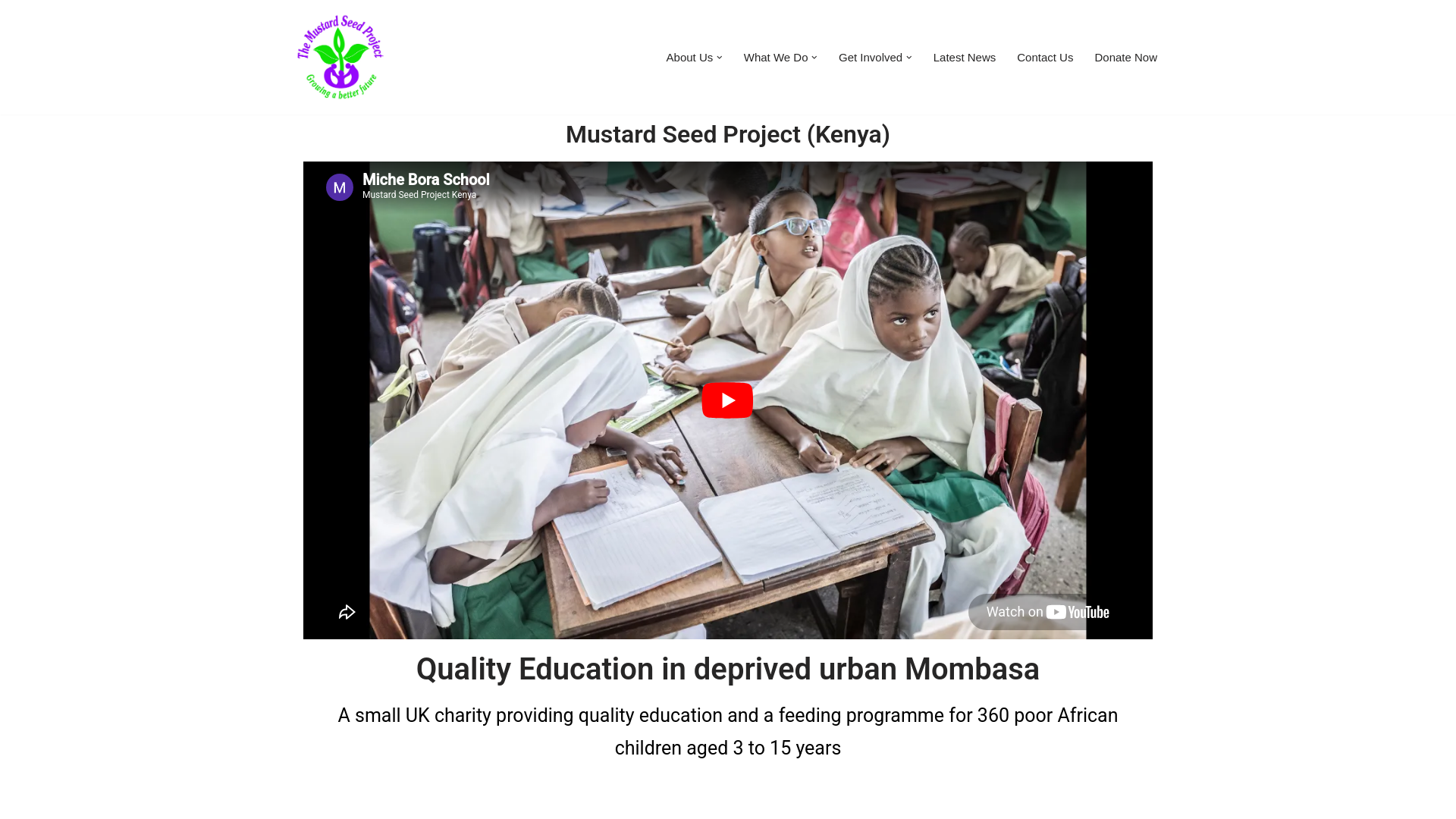 Website screenshot