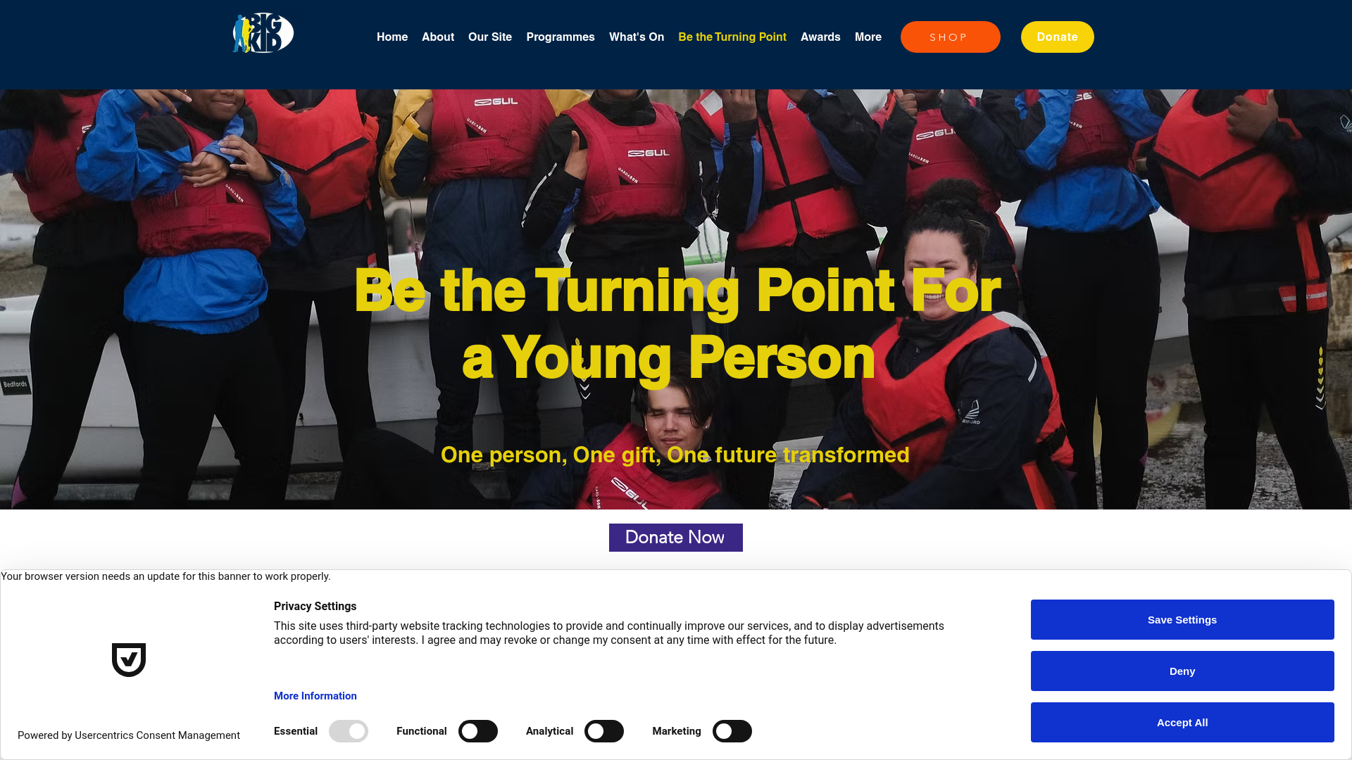 Website screenshot