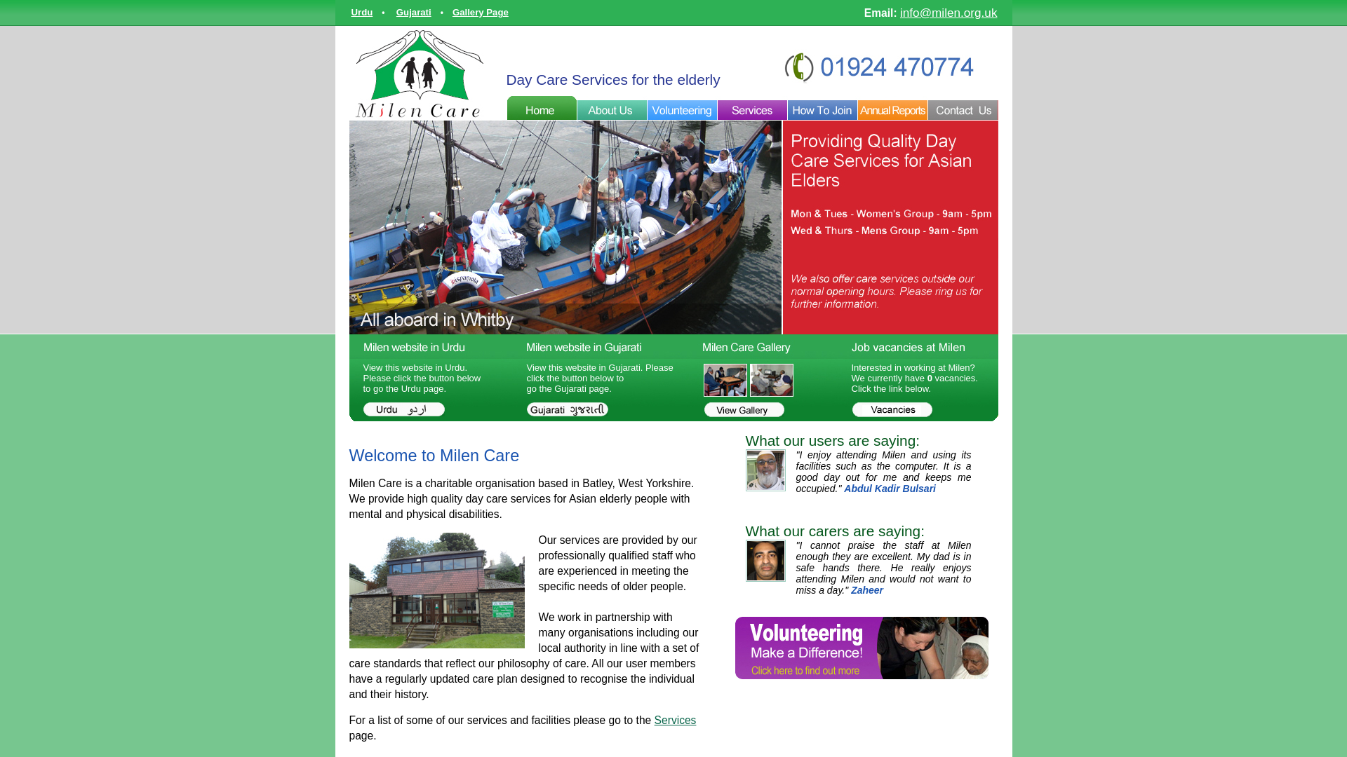 Website screenshot