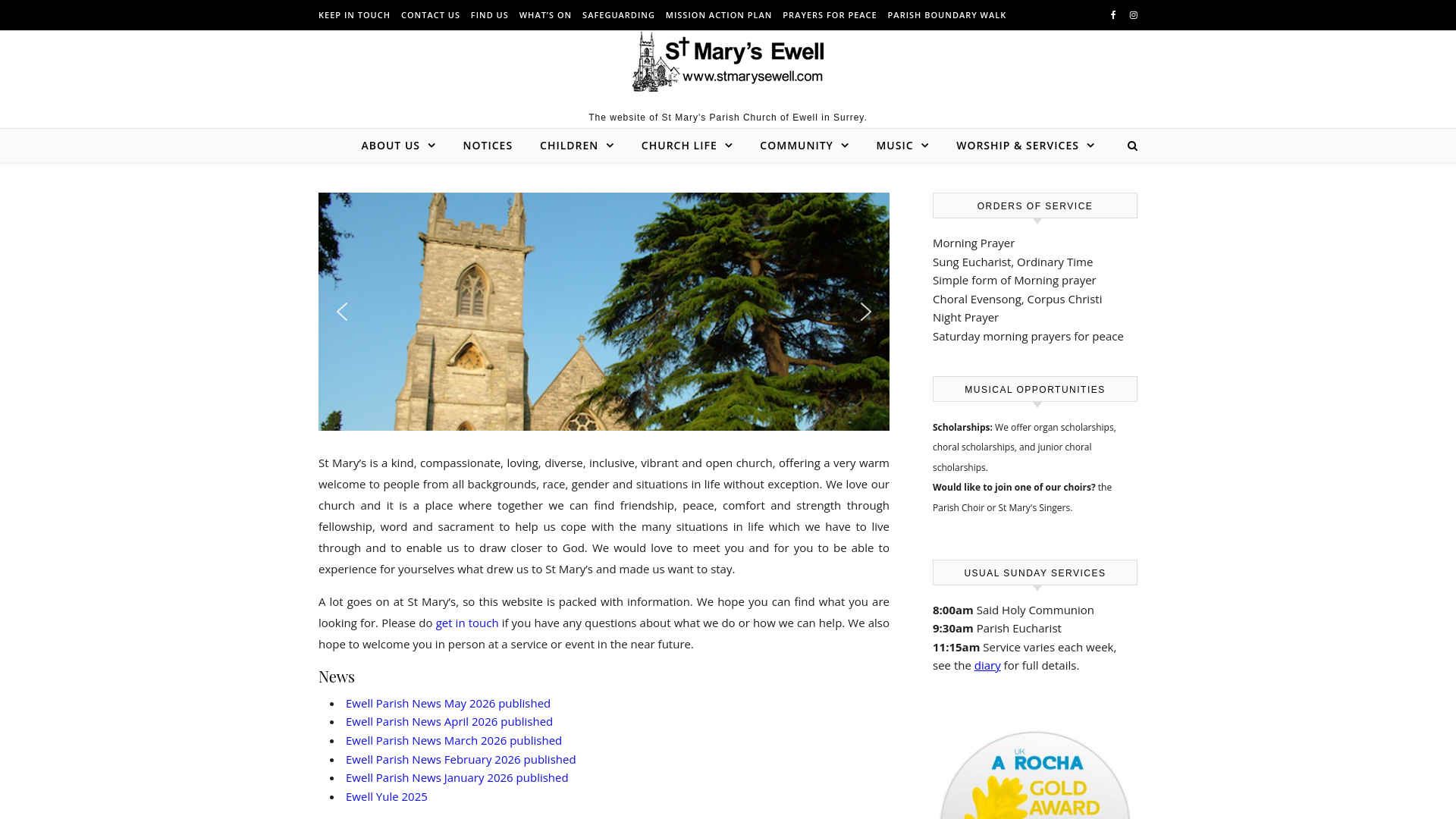 Website screenshot