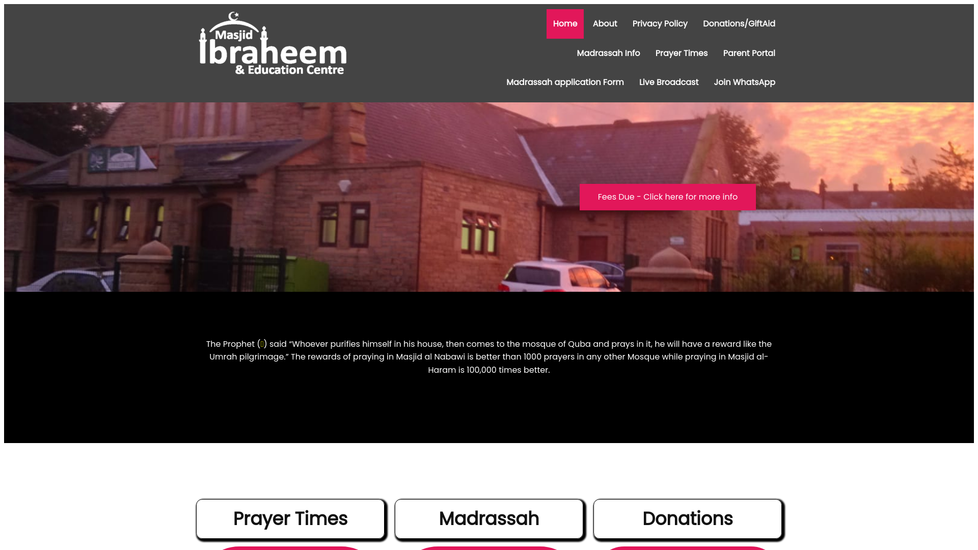 Website screenshot