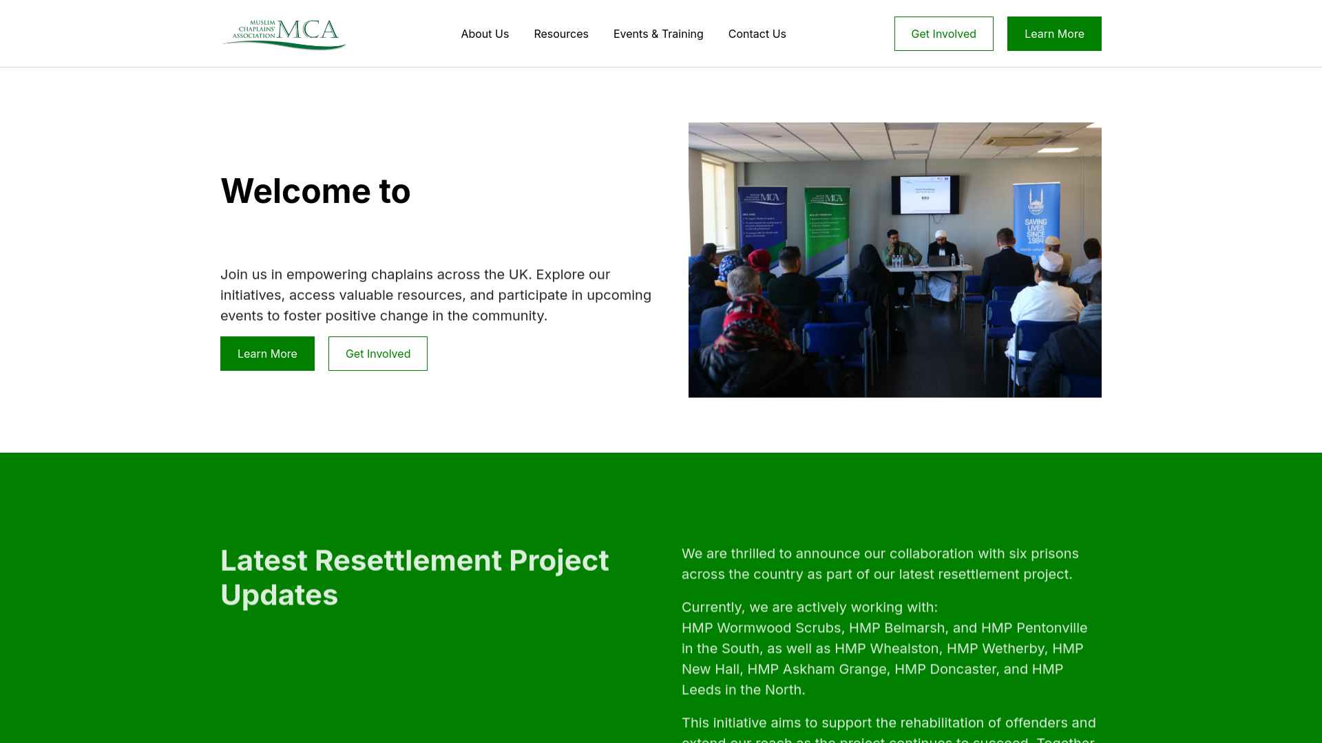 Website screenshot