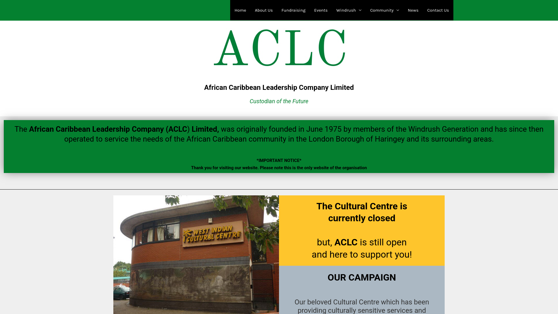 Website screenshot