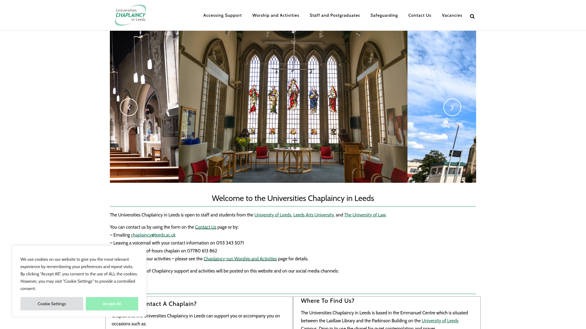 Website screenshot