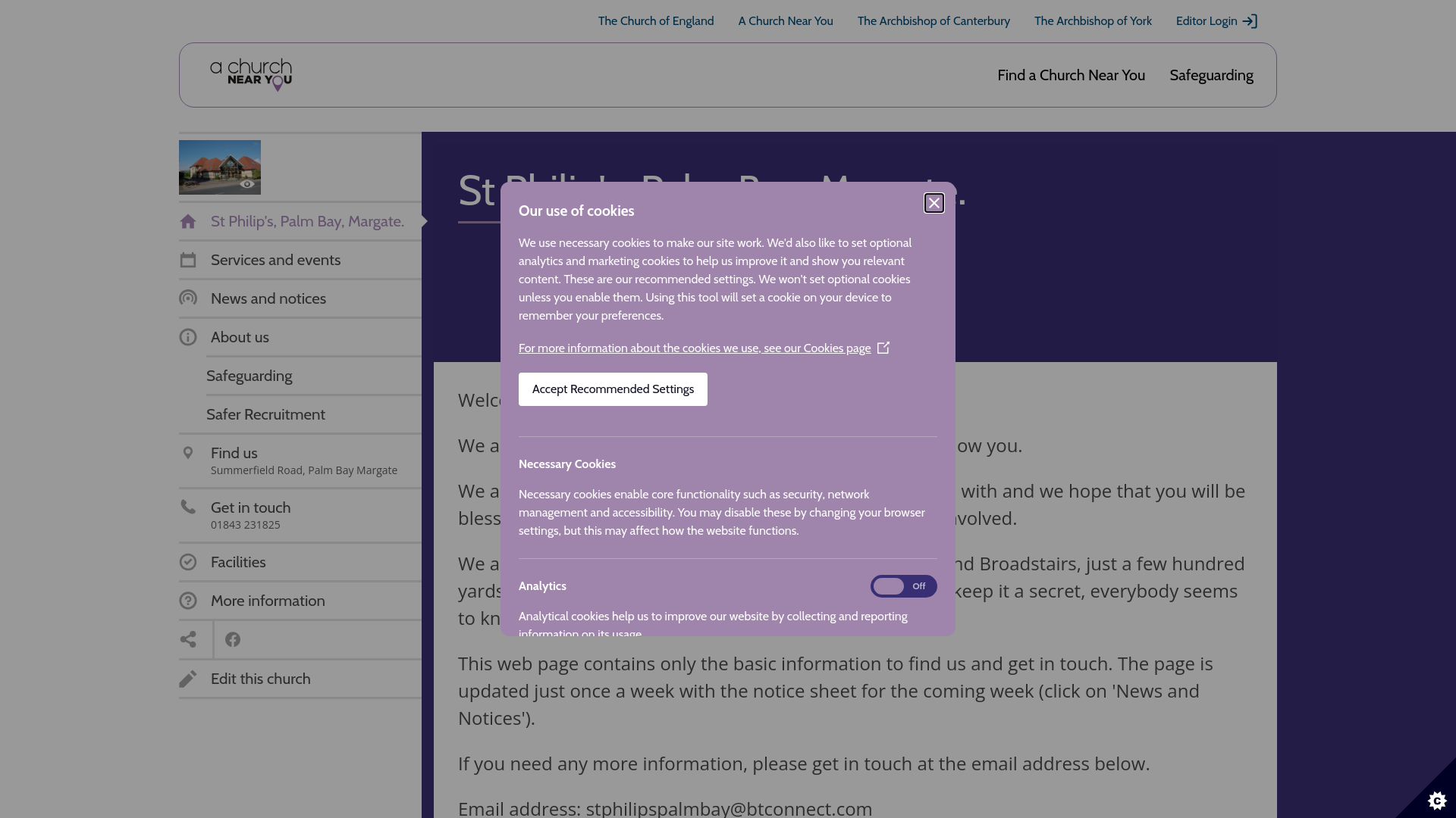 Website screenshot